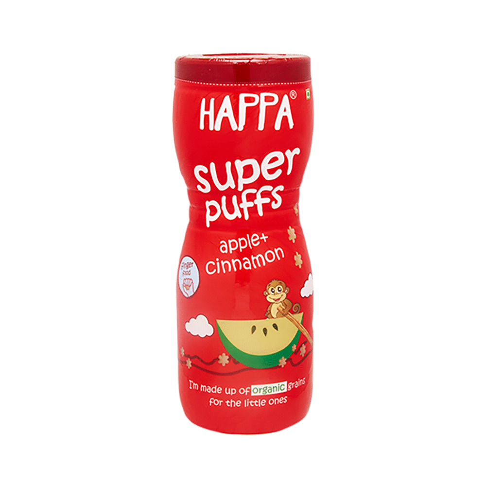 Happa Organic Super Puffs Apple + Cinnamon