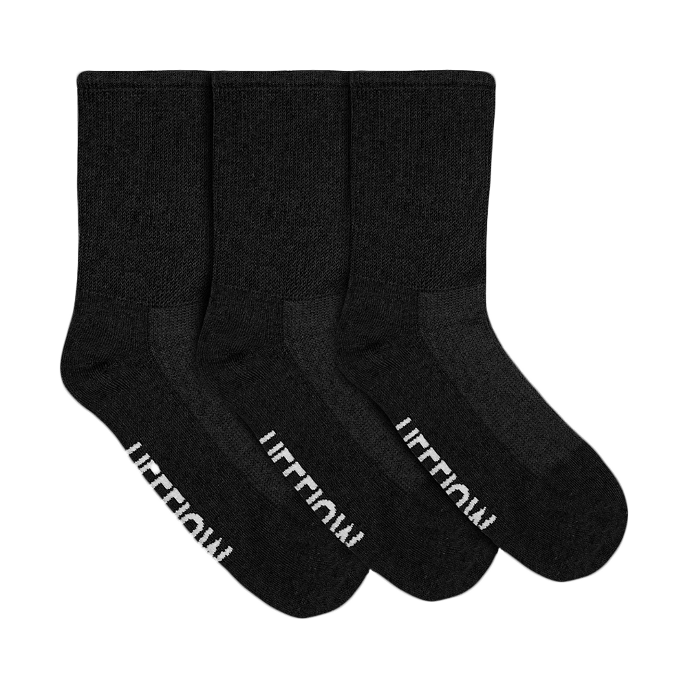 Heelium Diabetic Bamboo Socks Black Free Size - Image 2