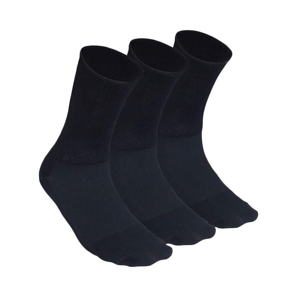 Heelium Diabetic Bamboo Socks Black Free Size - Image 1