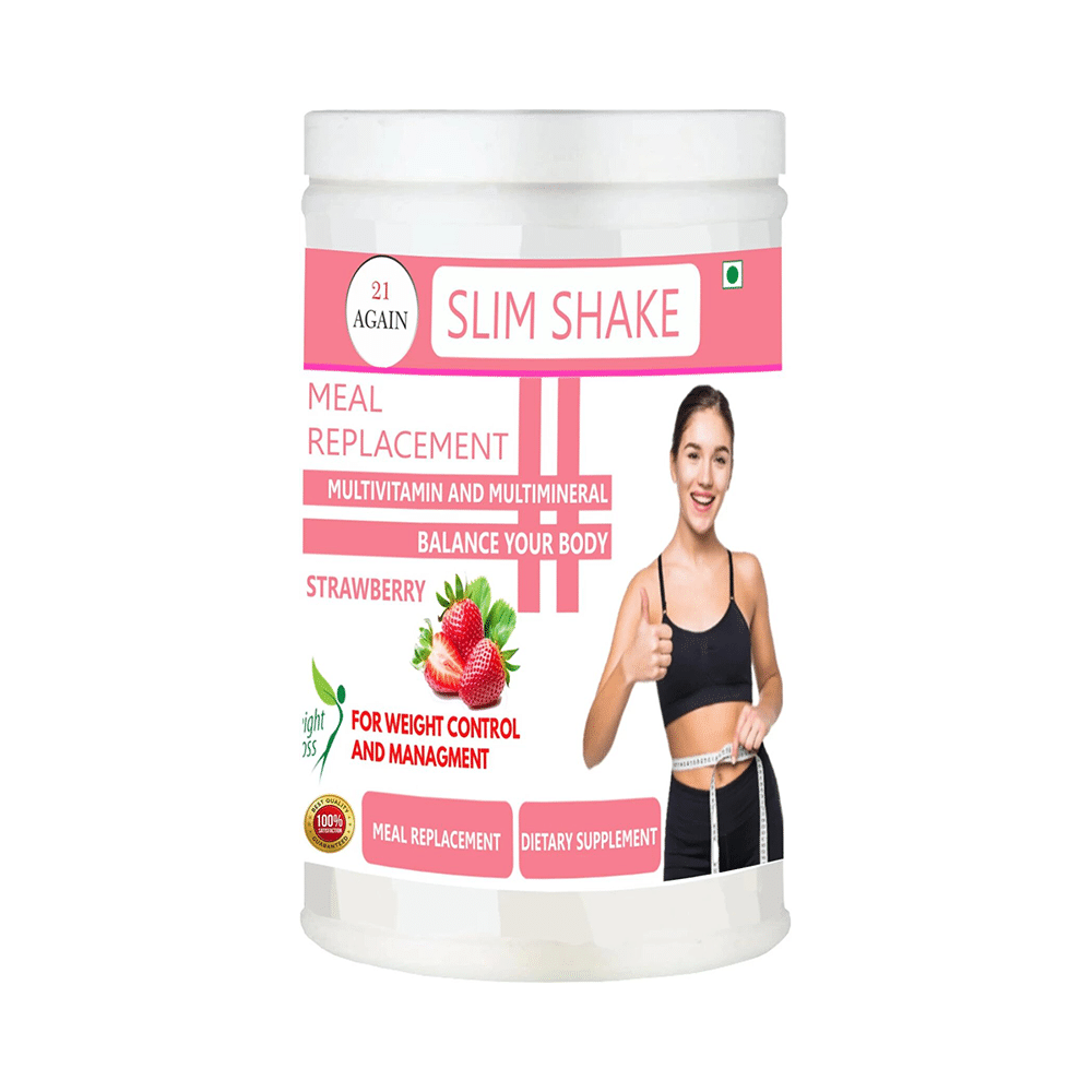 21 Again Slim Shake Meal Replacement Powder Strawberry