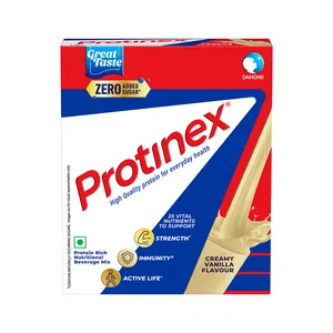 Protinex High Quality Protein | Nutritional Drink for Immunity & Strength | Zero Added Sugar | Creamy Vanilla Powder
