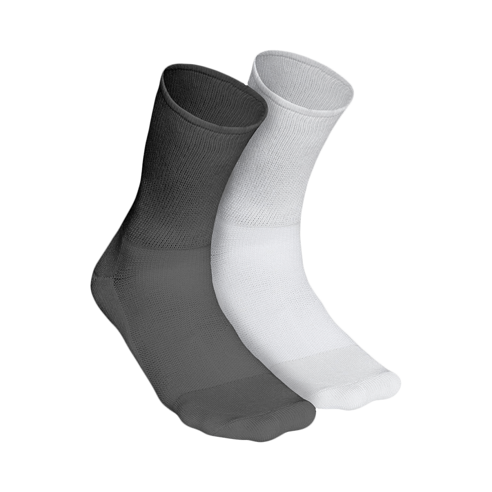 Heelium Diabetic Bamboo Socks Grey White Free Size - Image 1
