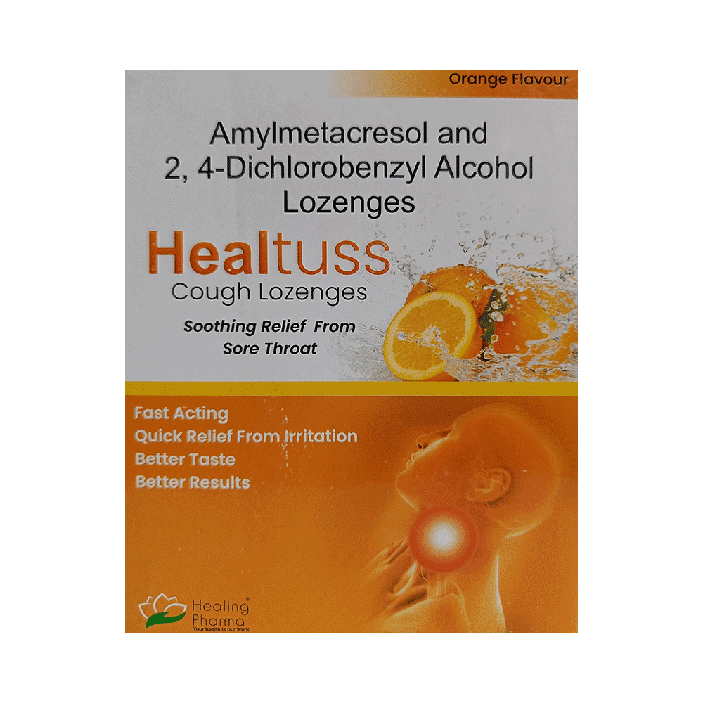 Healing Pharma Healtuss  Orange Lozenges
