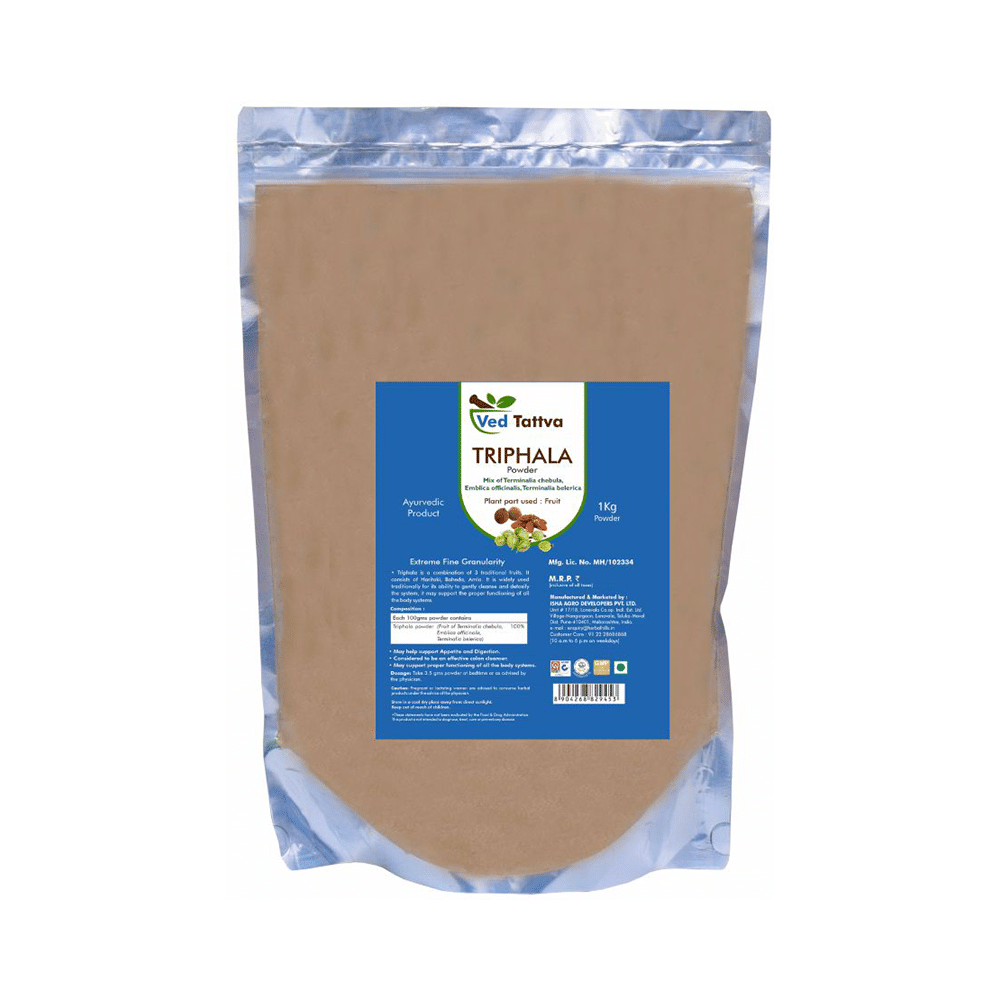 Ved Tattva Triphala Mix of Terminalia Chebula, Emblica Officinalis, Terminalia Belerica Powder