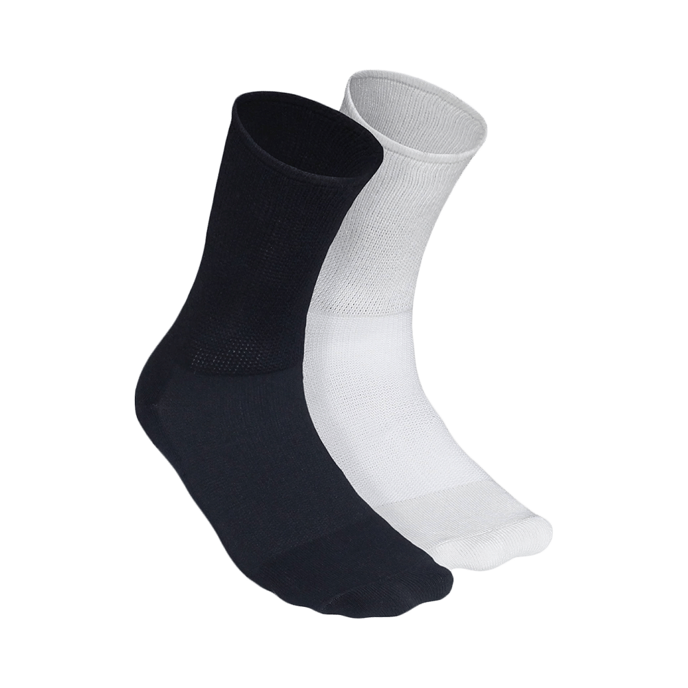Heelium Diabetic Bamboo Socks Black & White Free Size