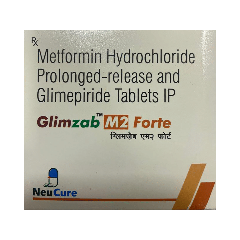 Glimzab M Forte 2mg/1000mg Tablet