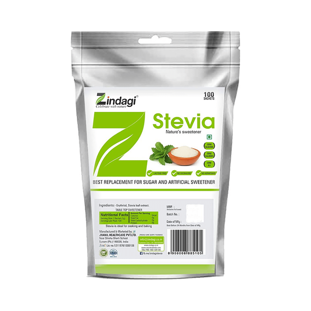 Zindagi Stevia Nature's Sweetener Sachet for Diabetics