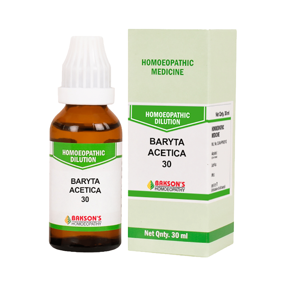 Bakson's Homeopathy Baryta Acetica Dilution 30