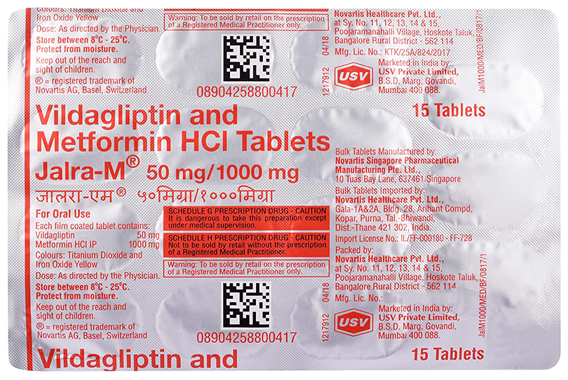 Jalra-M 50/1000 Tablet