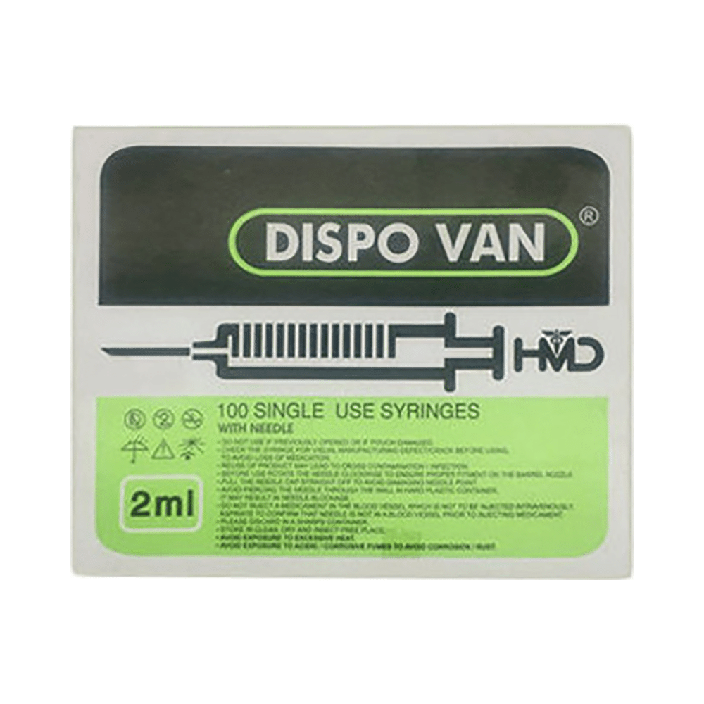 Dispovan 2ml Syringe with 24G Needle