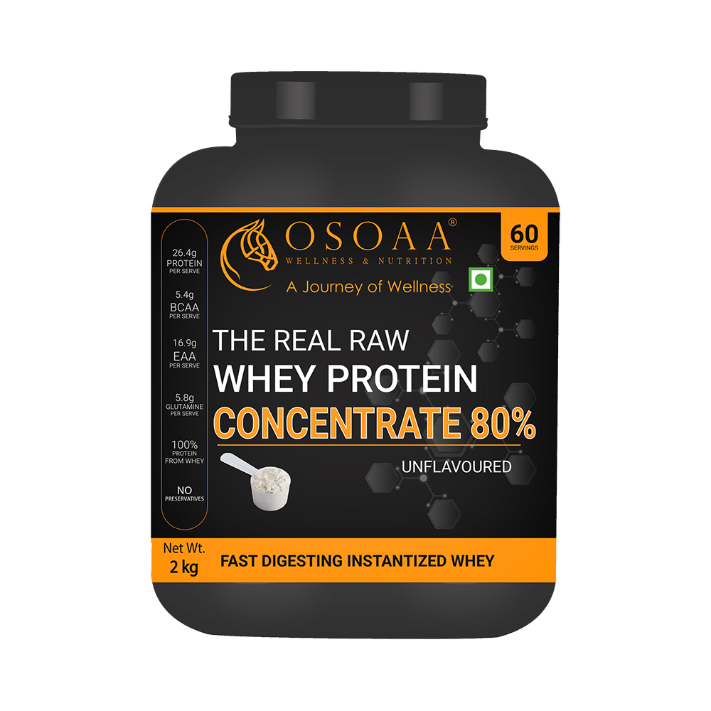 OSOAA The Real Raw Whey Protein Concentrate 80% Unflavored