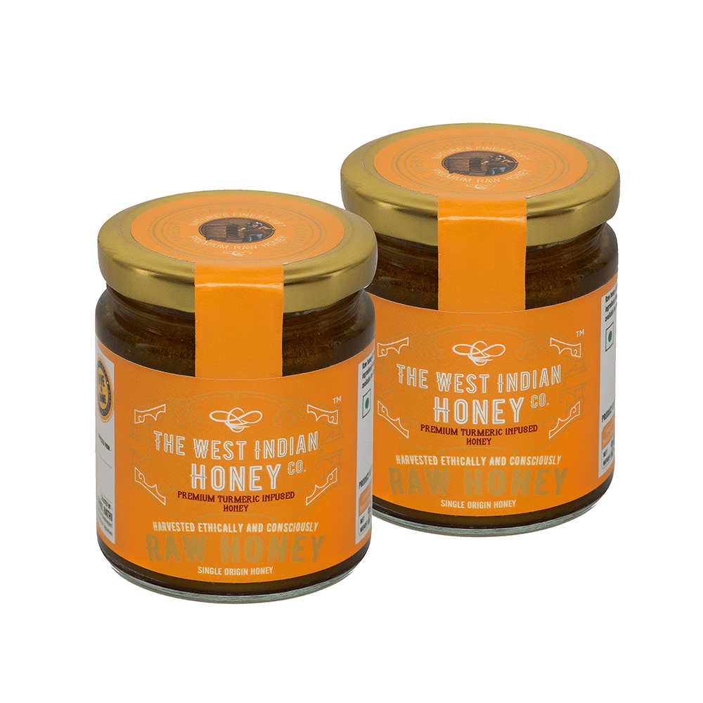 The West Indian Honey Co. Premium Turmeric Infused Honey (250gm Each)