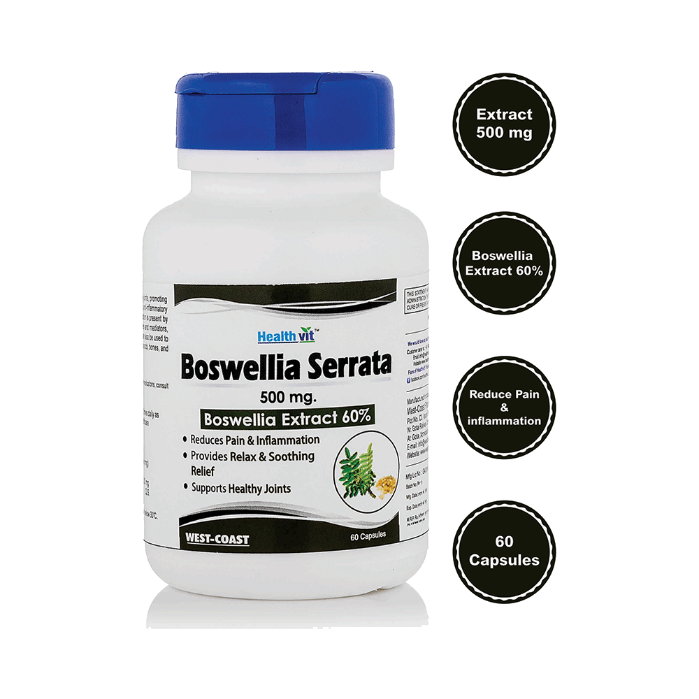 HealthVit Boswellia Serrata 500mg Capsule