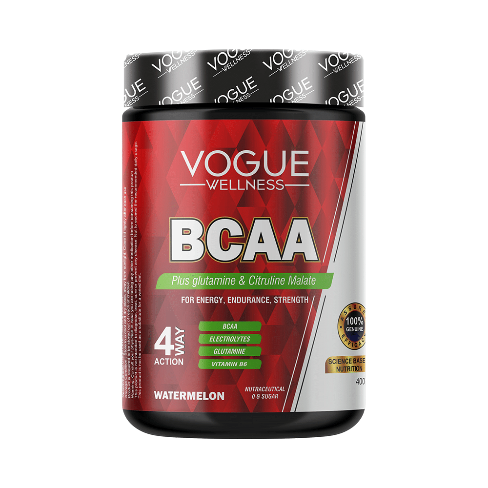 Vogue Wellness BCAA Powder (400gm Each) Watermelon