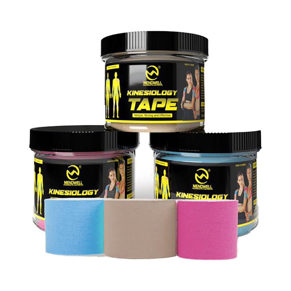 Mendwell Kinesiology Tape Pink, Biege & Blue