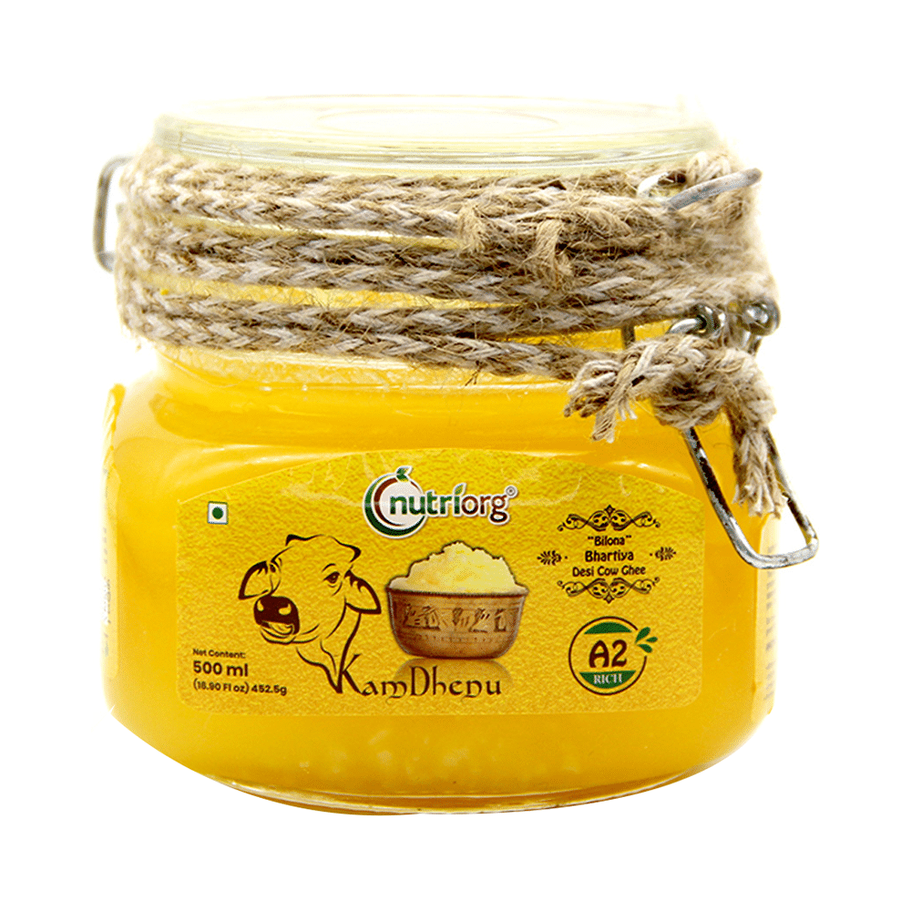 Nutriorg KamDhenu Bilona Bhartiya Desi Cow Ghee