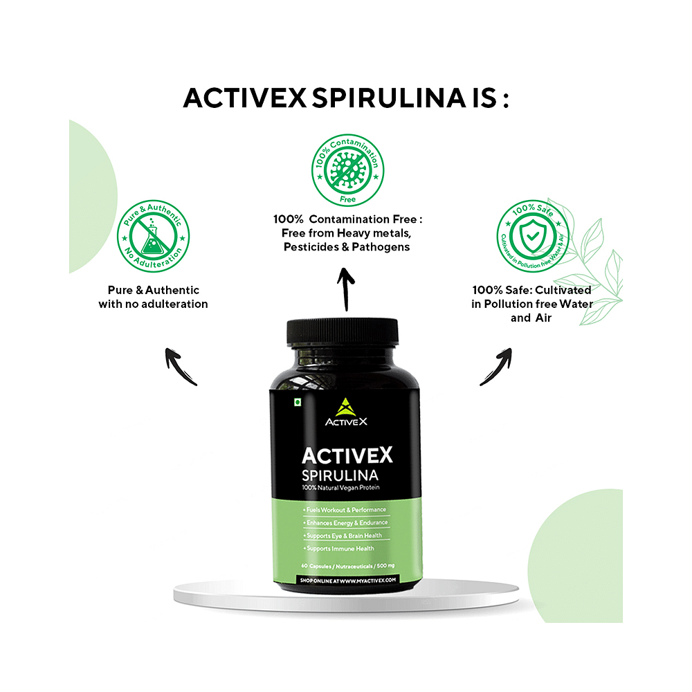ActiveX Spirulina Capsule | 30 Minutes 24/7 Delivery