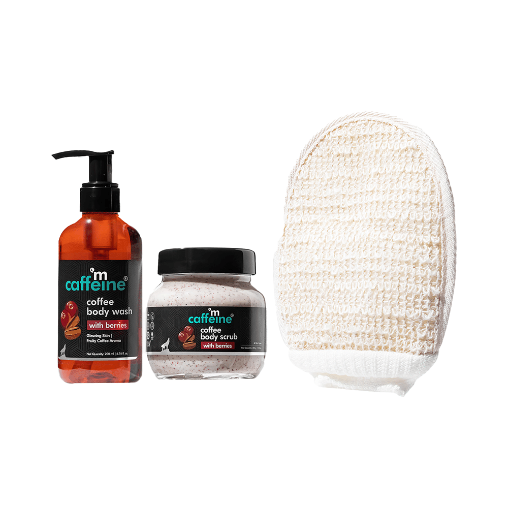 mCaffeine Coffee Body Exfoliation Routine with Berries Kit
