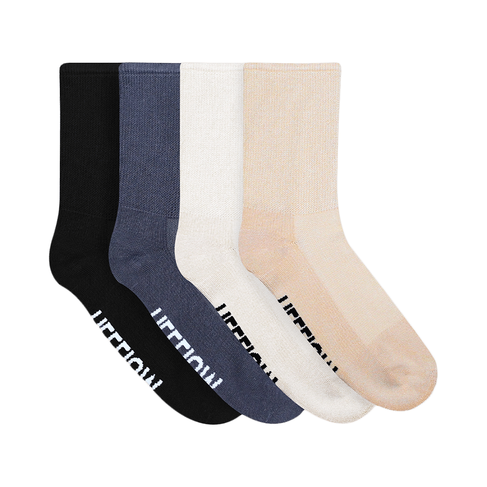 Heelium Diabetic Bamboo Socks Black, Grey, Beige, White Free Size - Image 2
