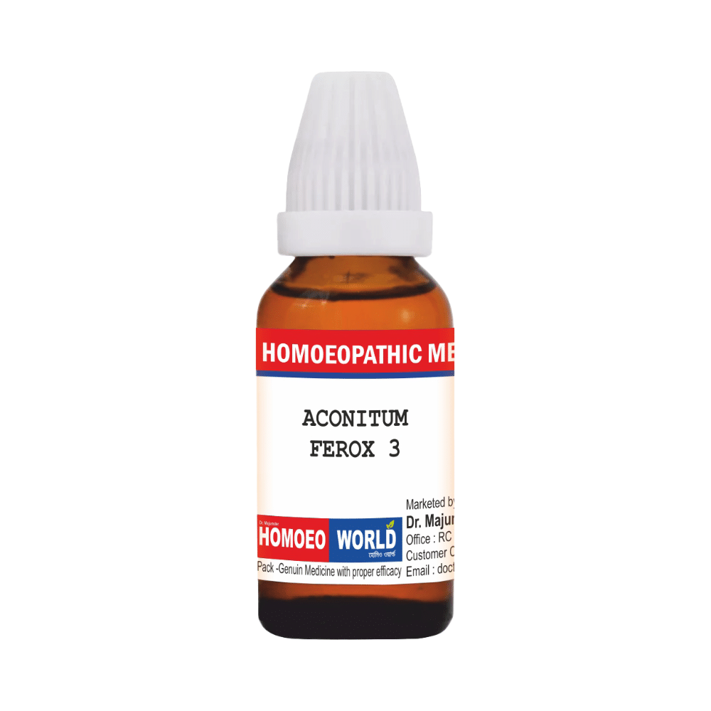 Dr. Majumder Homeo World Aconitum Ferox Dilution ( 30ml Each) 3