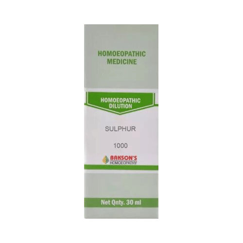 Bakson's Homeopathy Sulphur Dilution 1M