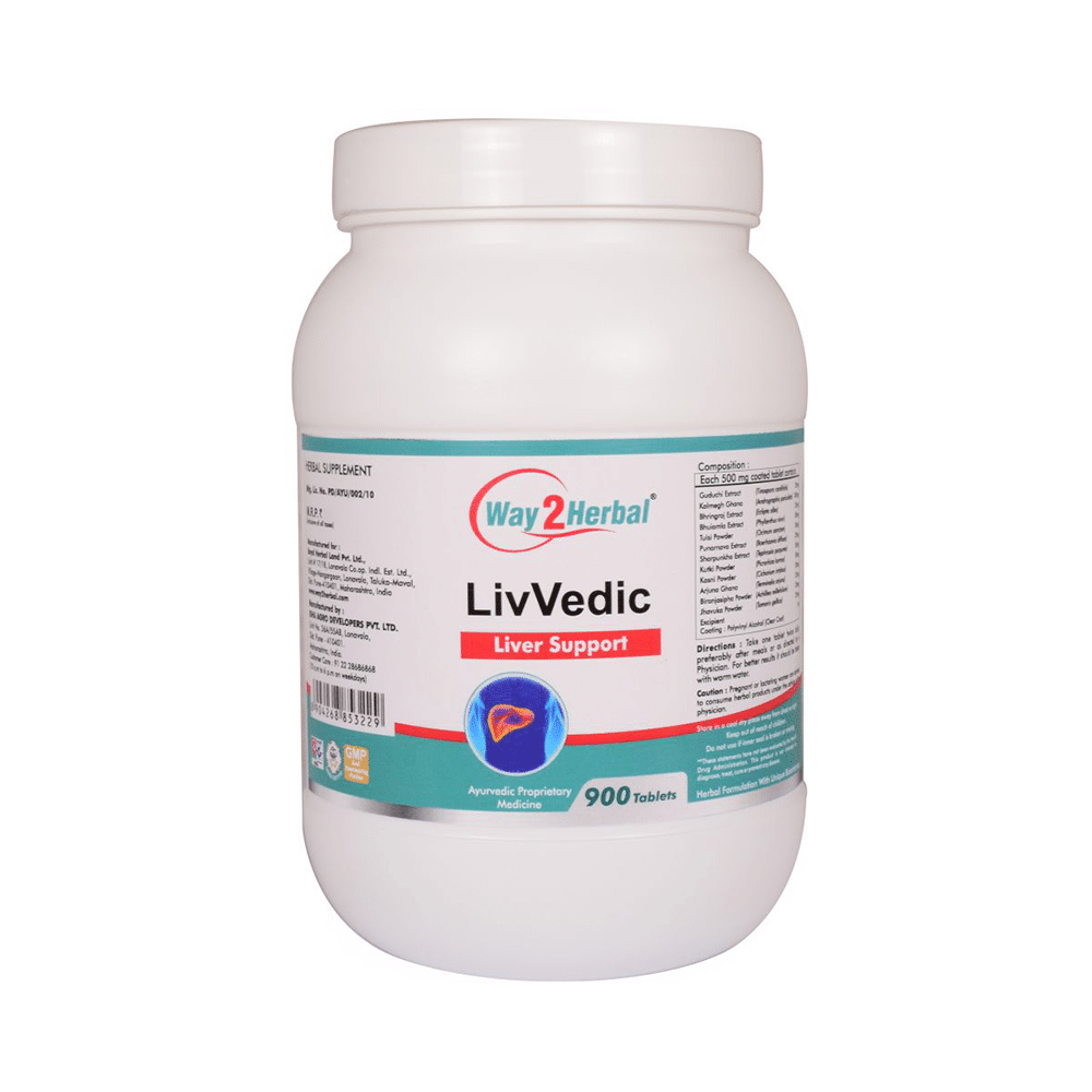 Way2Herbal Liv Vedic Liver Support Tablet