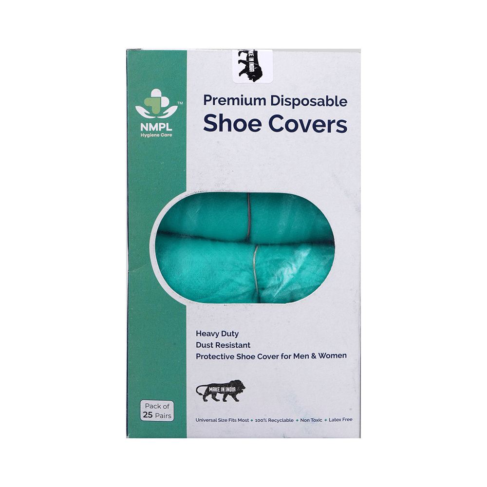 NMPL Hygiene Care Premium Disposable Shoe Cover Green
