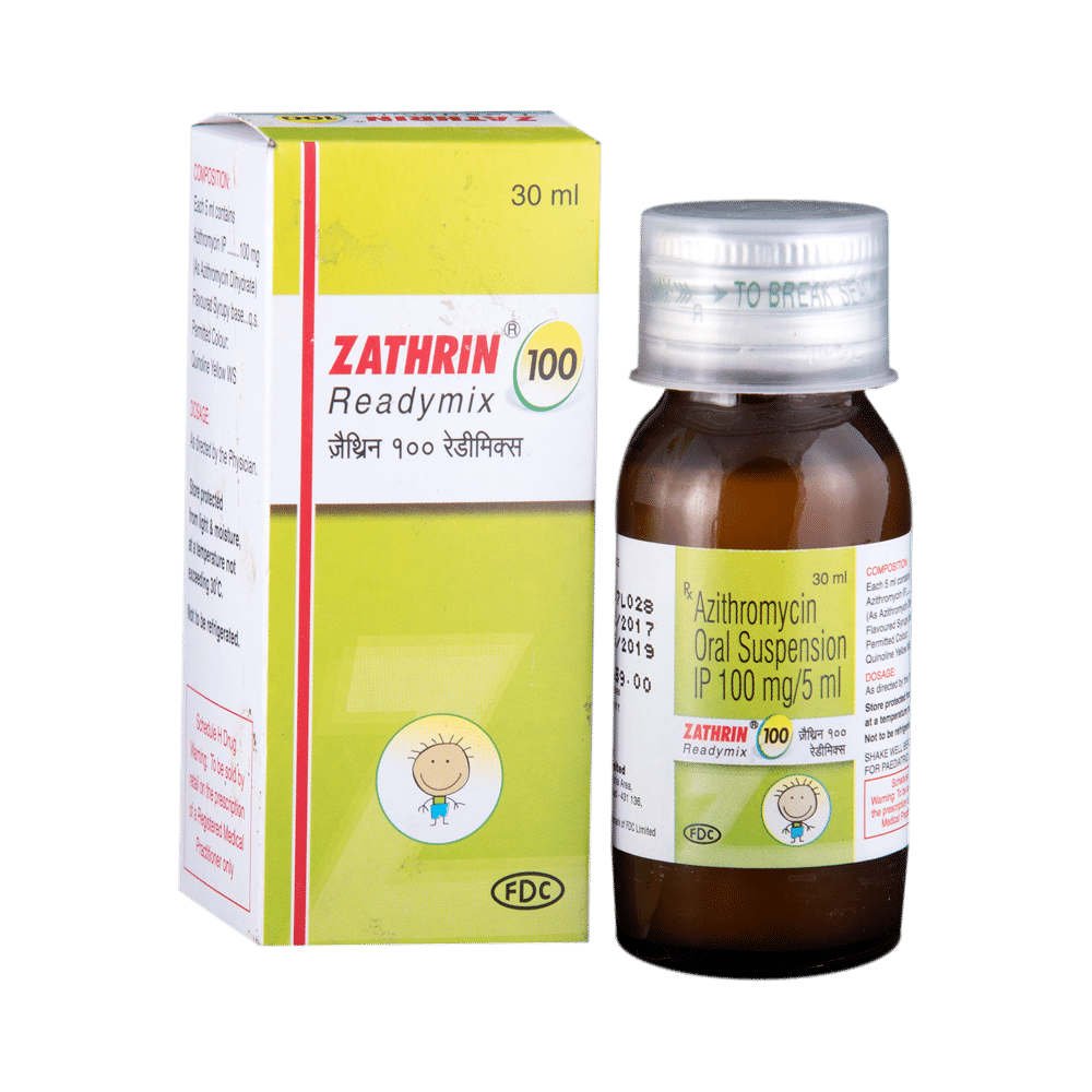 Zathrin 100 Readymix Oral Suspension