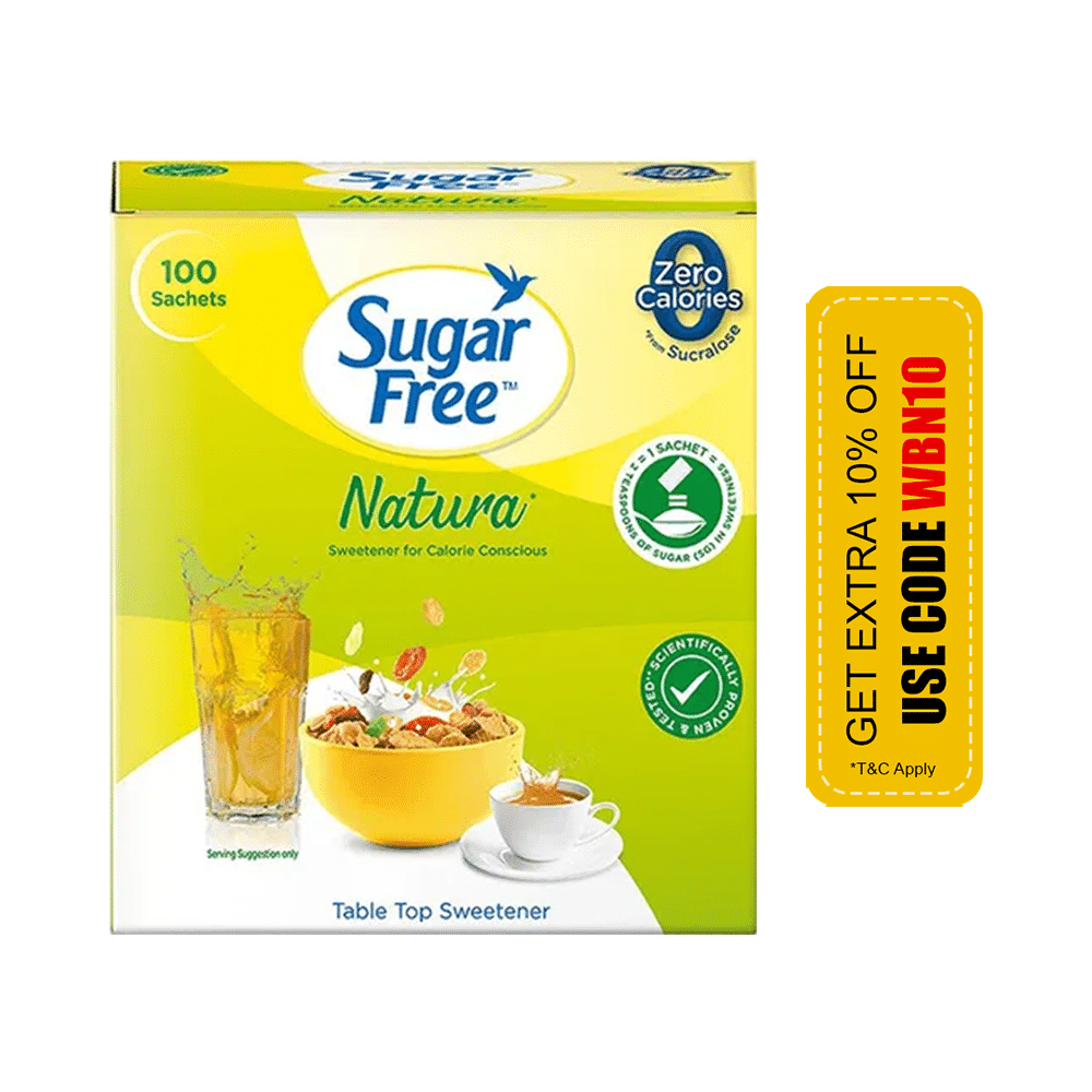 Sugar Free Natura Low Calorie Sucralose Sweetener | Sachet