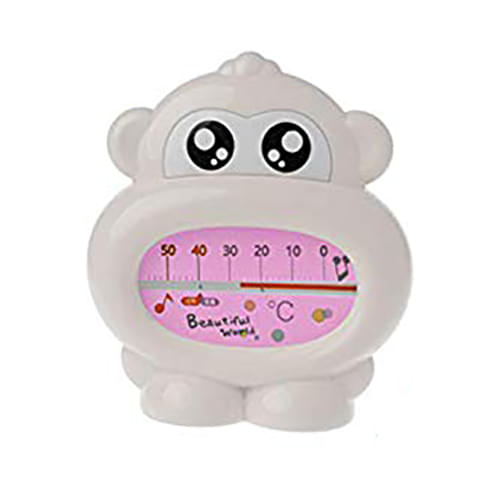 Safe-O-Kid Monkey Shaped Sensitive Bath Tub Thermometer or Room Thermometer Pink