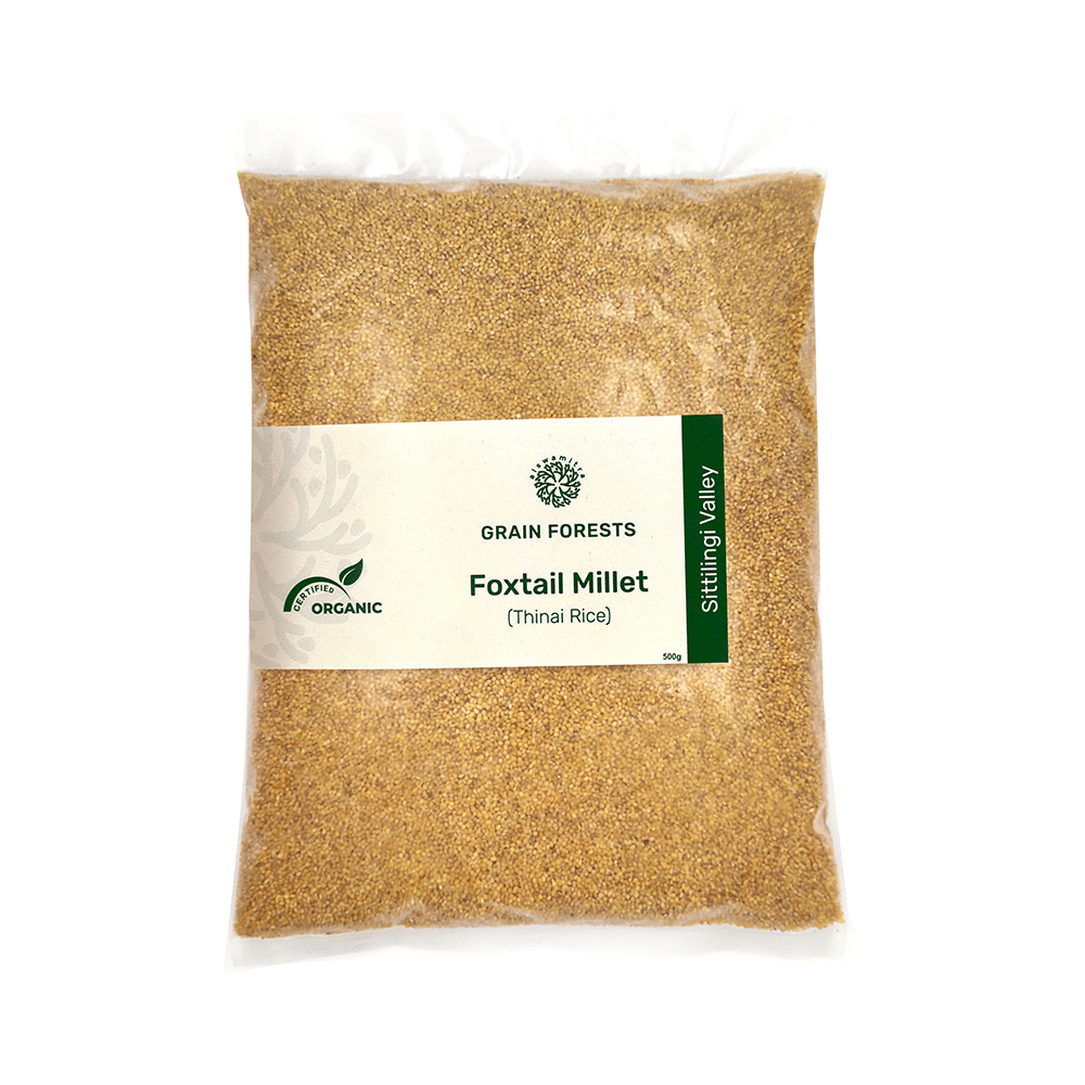 Grain Forests Organic Foxtail Millet (Thinai Rice) 500gm Each