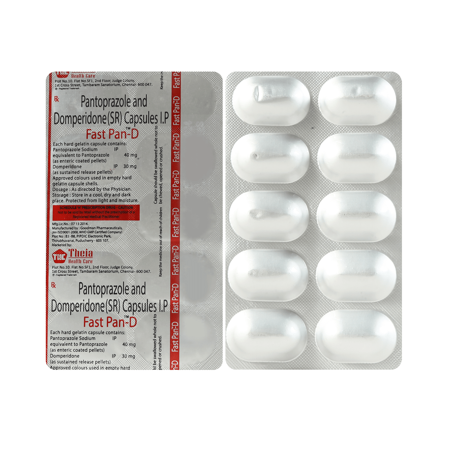 Fastpan D 30mg/40mg Capsule