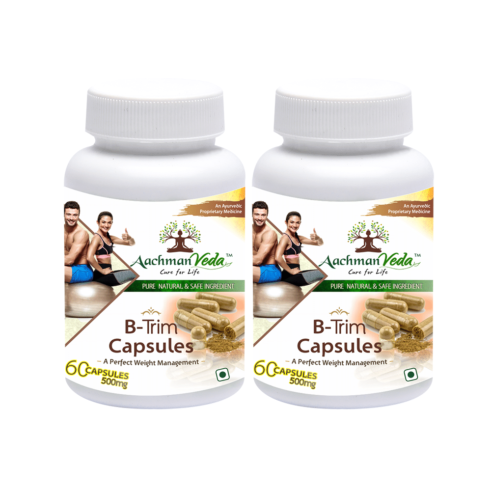 Aachman Veda A Perfect Weight Management B-Trim 500mg Capsule (60 Each)
