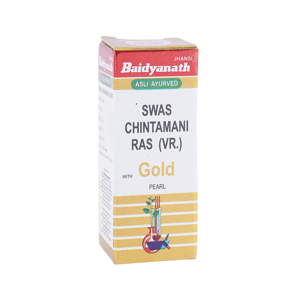 Baidyanath (Jhansi) Swas Chintamani Ras (Vr.) with Gold Pearl