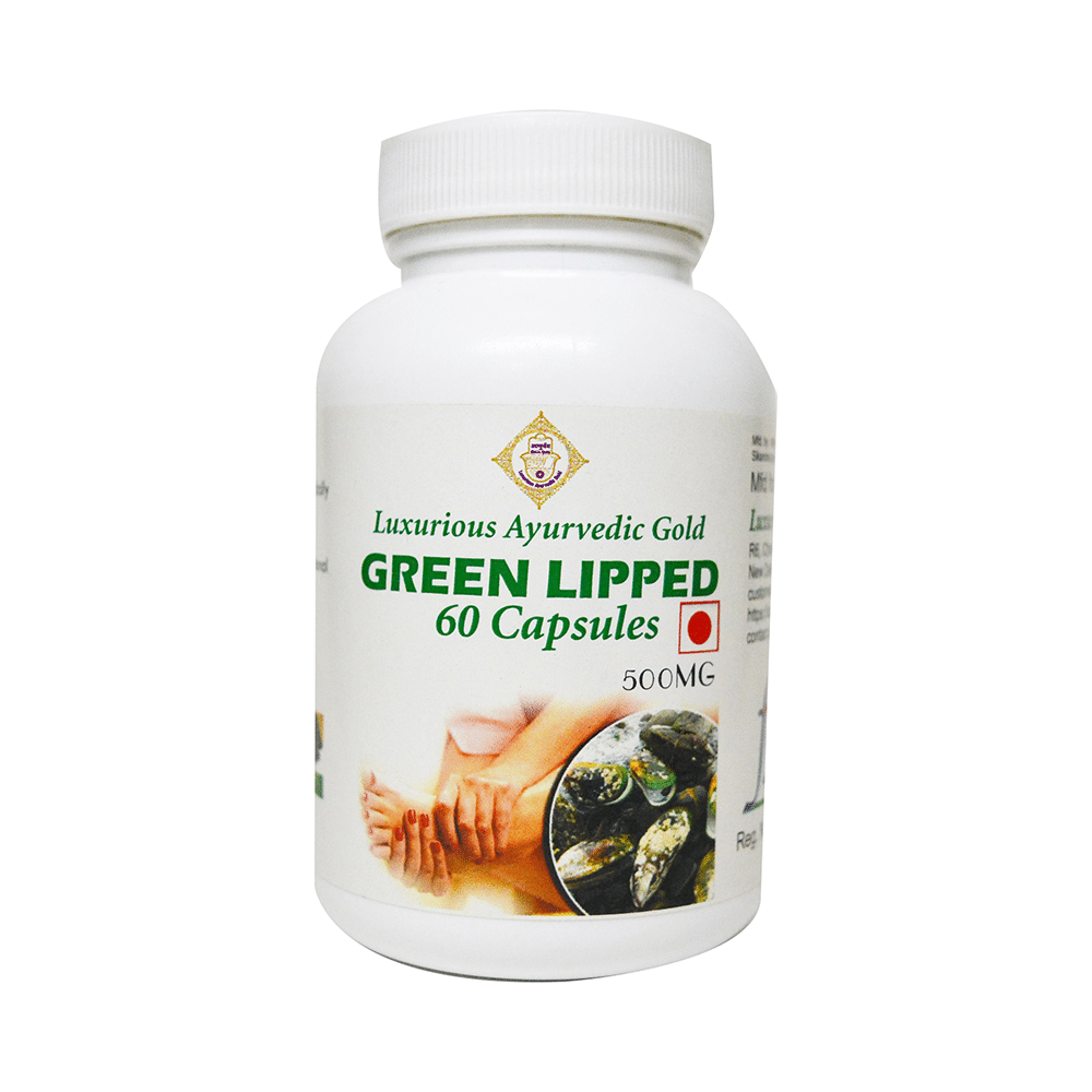 Luxurious Ayurvedic Gold Green Lipped 500mg Capsule