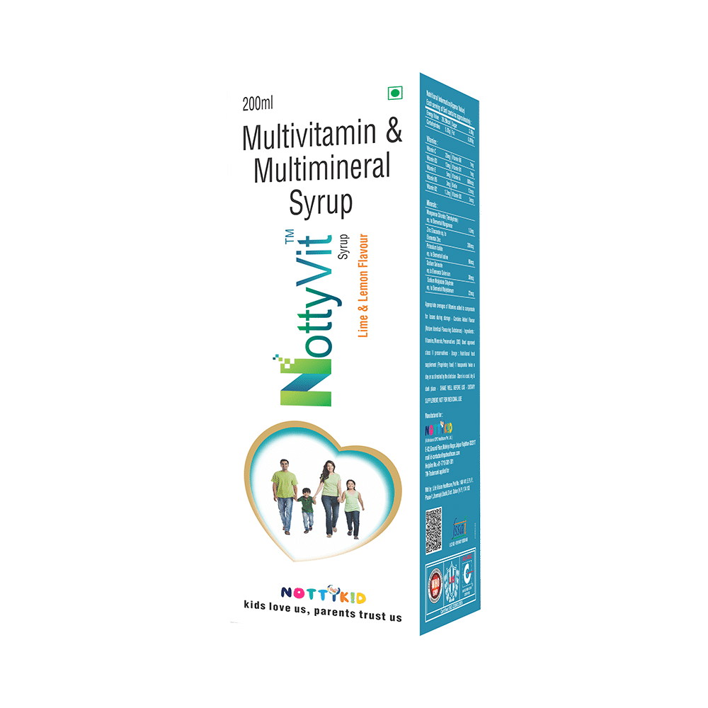 NottyVit Multivitamin & Multimineral Lime-Lemon Syrup