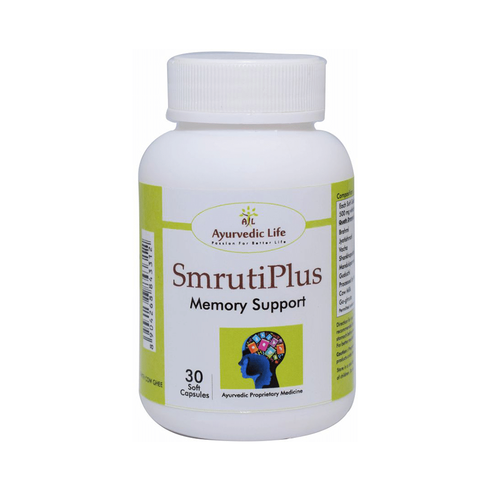 Ayurvedic Life Smrutiplus Memory Support Capsule
