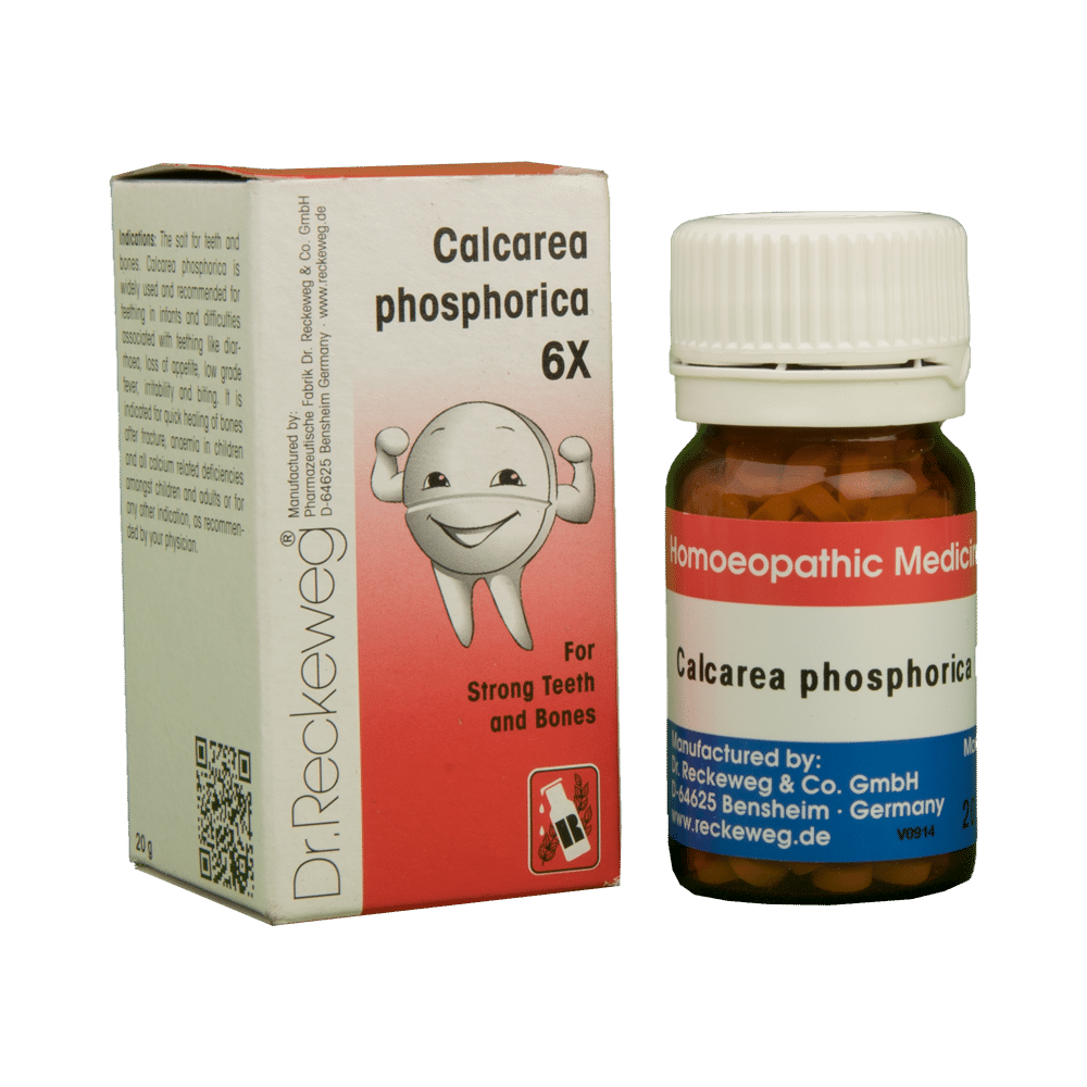 Dr. Reckeweg Calcarea Phosphorica Biochemic Tablet 6X | Supports Strong Teeth & Bones | For Pain Relief
