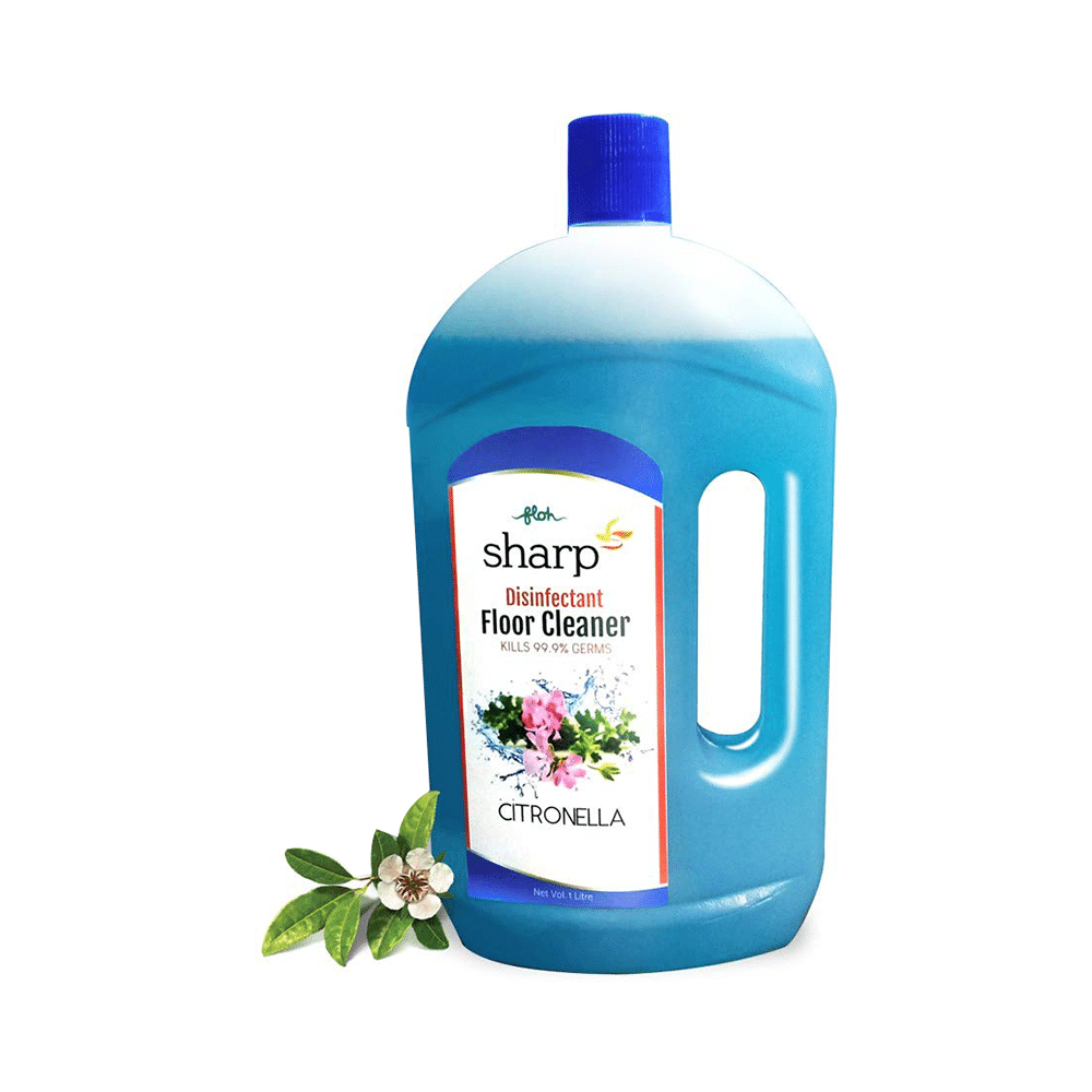 FLOH Sharp Disinfectant Floor Cleaner (1Litre Each) Citronella