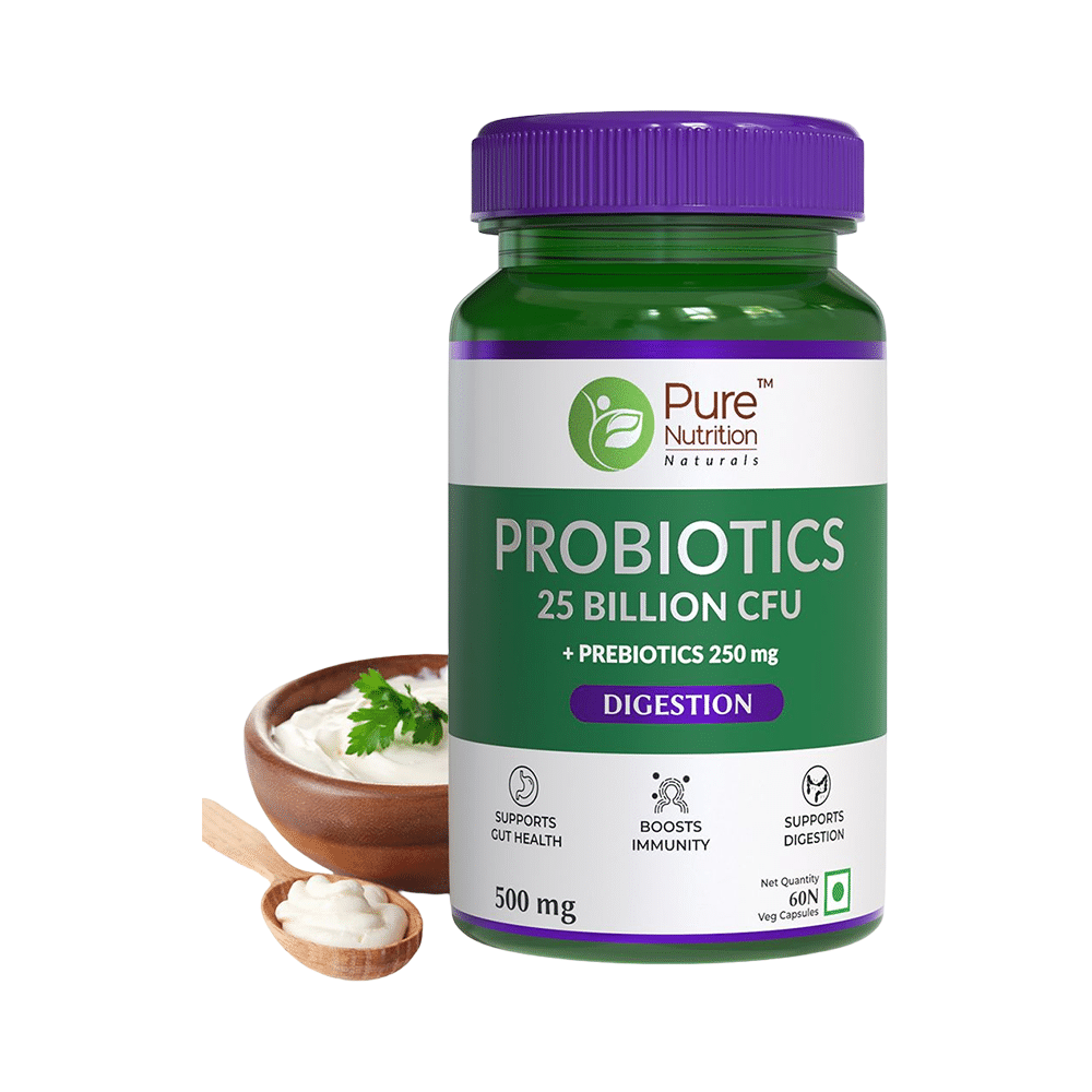 Pure Nutrition Probiotics 25 Billion CFU 500mg Veg Capsule