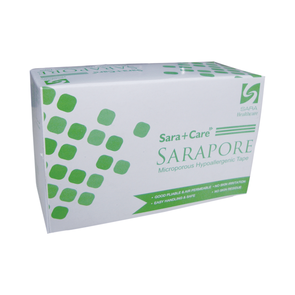 Sara+Care Sarapore Microporus Hypoallergenic Tape (5 Meter) Half inch
