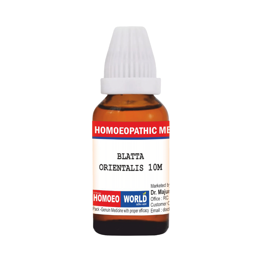 Dr. Majumder Homeo World Blatta Orientalis Dilution(30ml Each) 10M