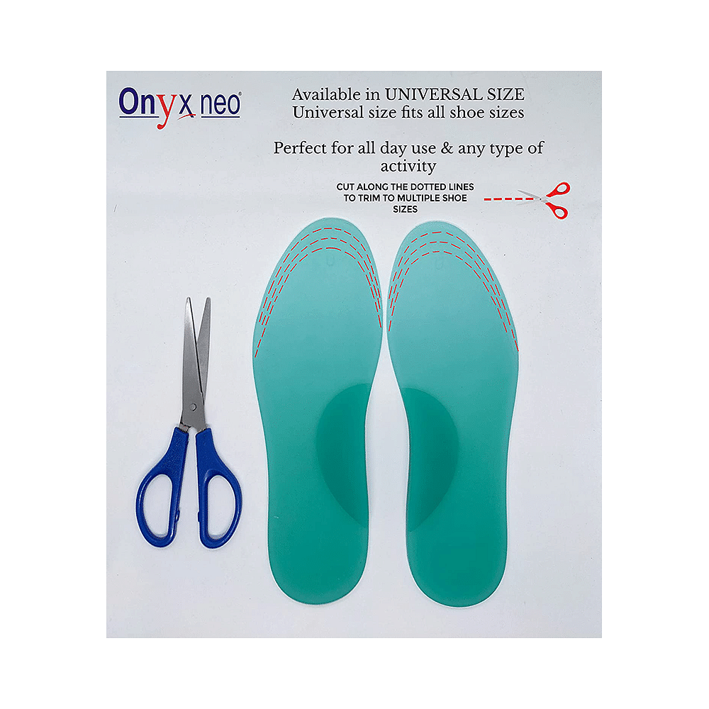 Onyxneo Silicone Insoles With Medial Arch for Flat Foot XL 30 Minutes 24 7 Delivery