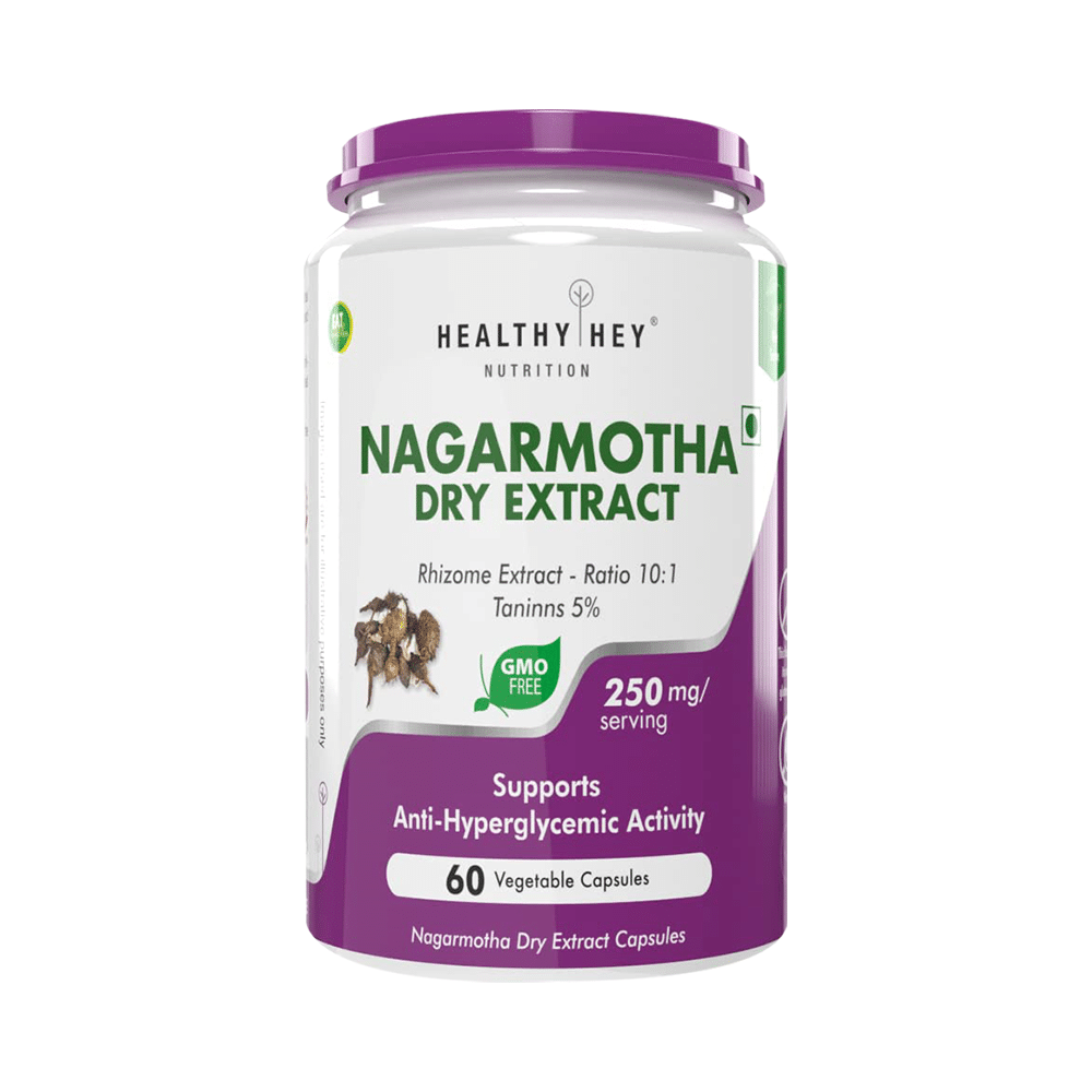 HealthyHey Nagarmotha Dry Extract Ratio 10:1 Vegetable Capsule